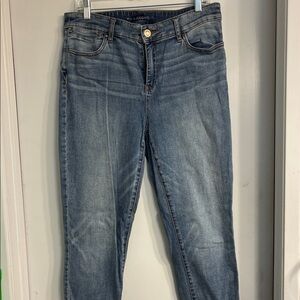 Chico's Blue Denim Platinum Jeggings